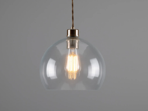 EDEN 250MM CLEAR SPHERE PENDANT - Handmade pendant lamp _ mullan lighting